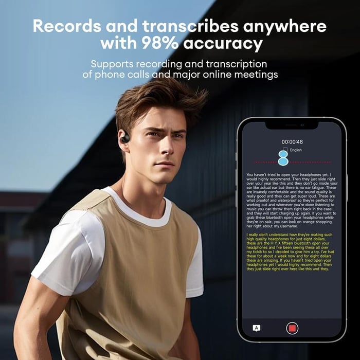 TranslateTech T900 Wireless Translating Earbuds
