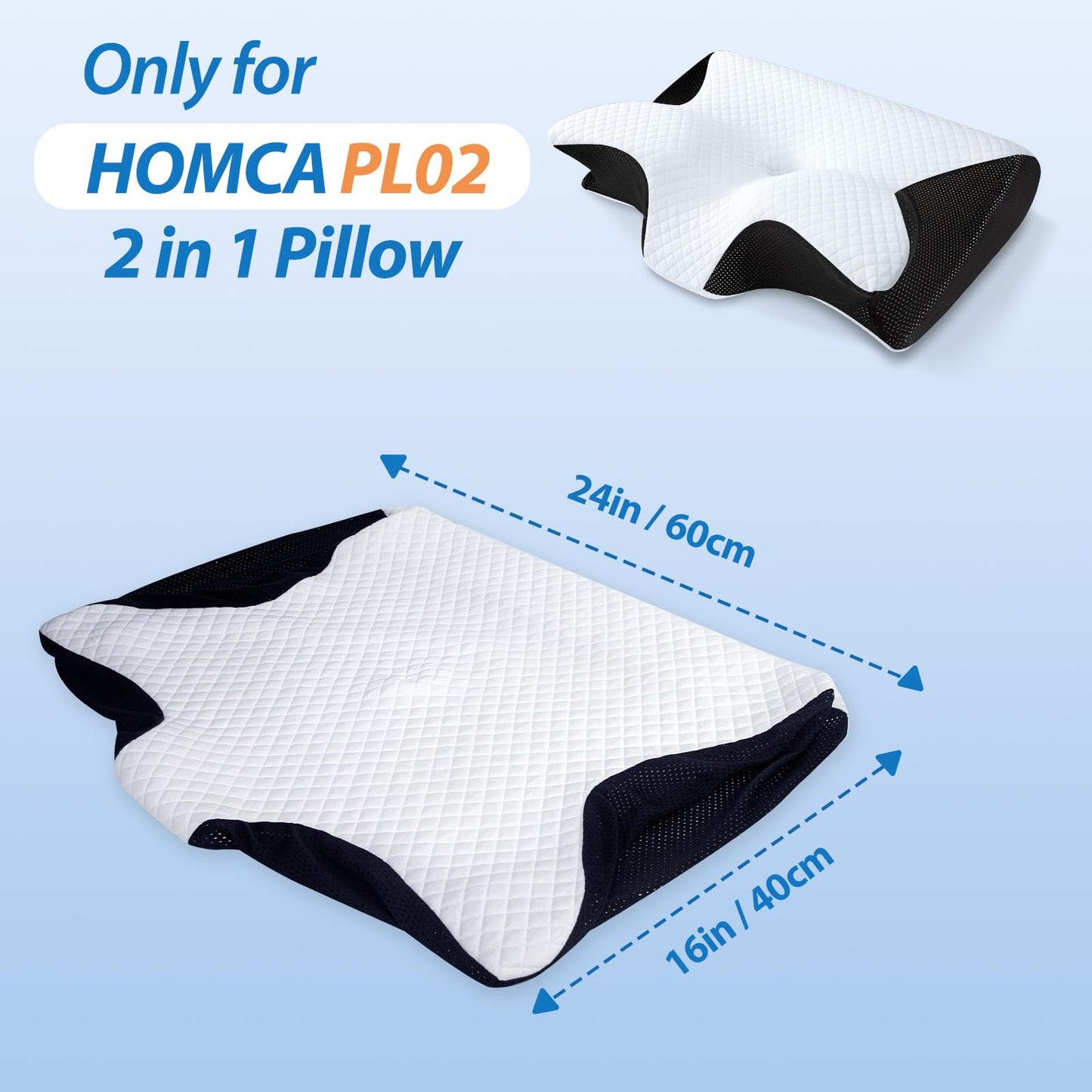 Ultra Button Pillow for Neck Pain