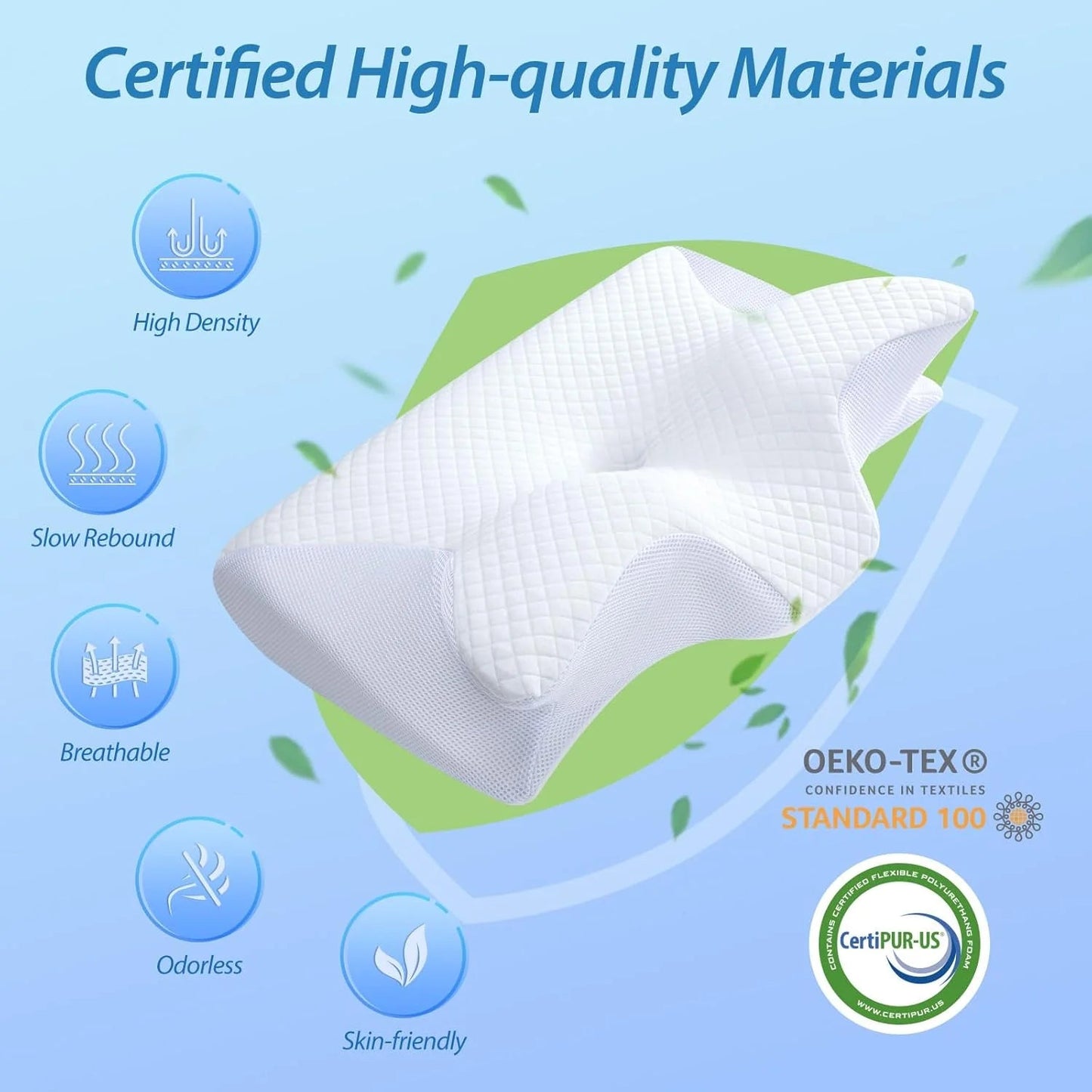 Ultra Button Pillow for Neck Pain