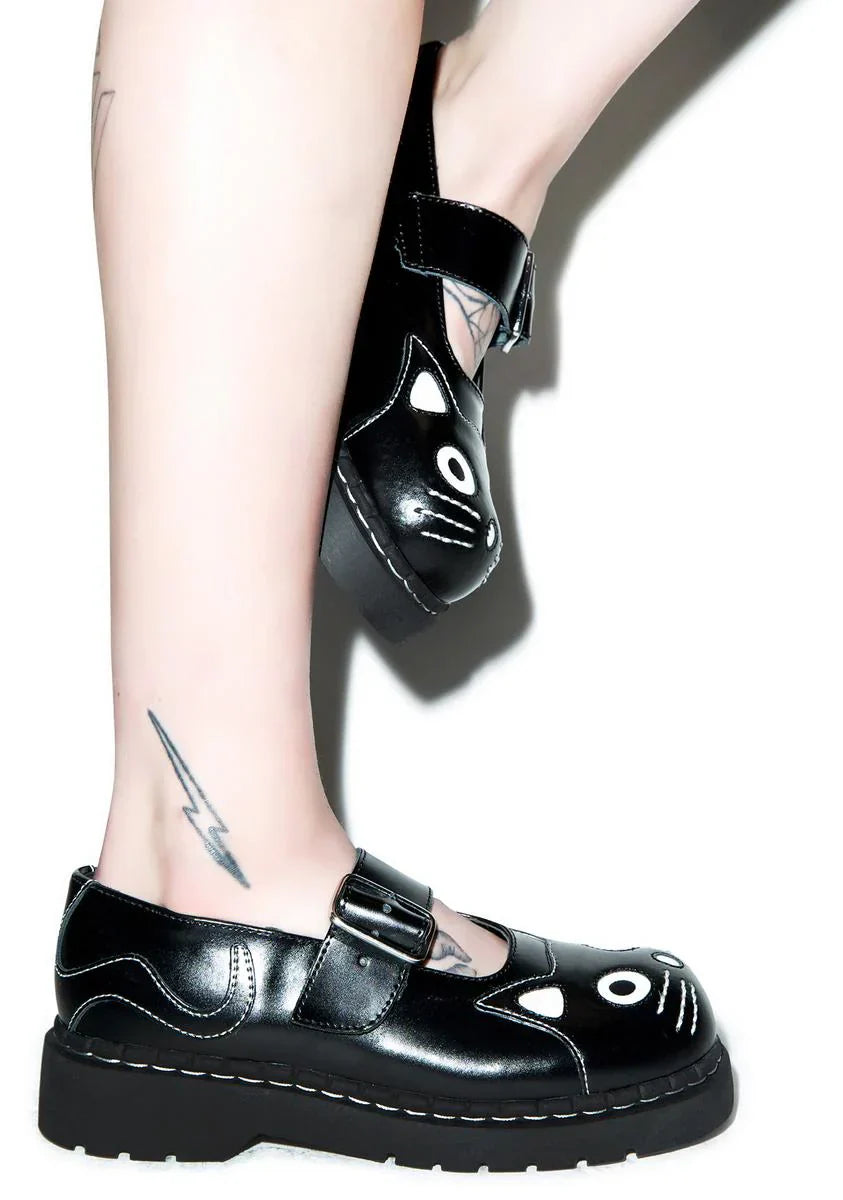Black Cat Shoes