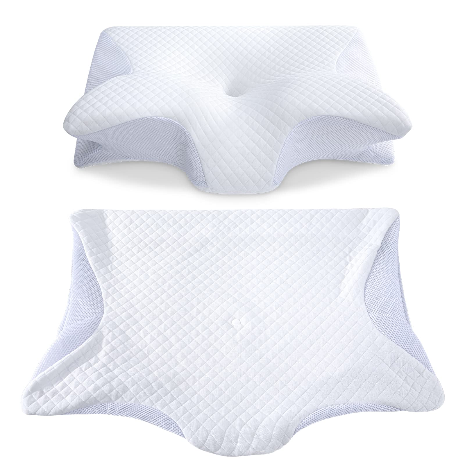 Ultra Button Pillow for Neck Pain