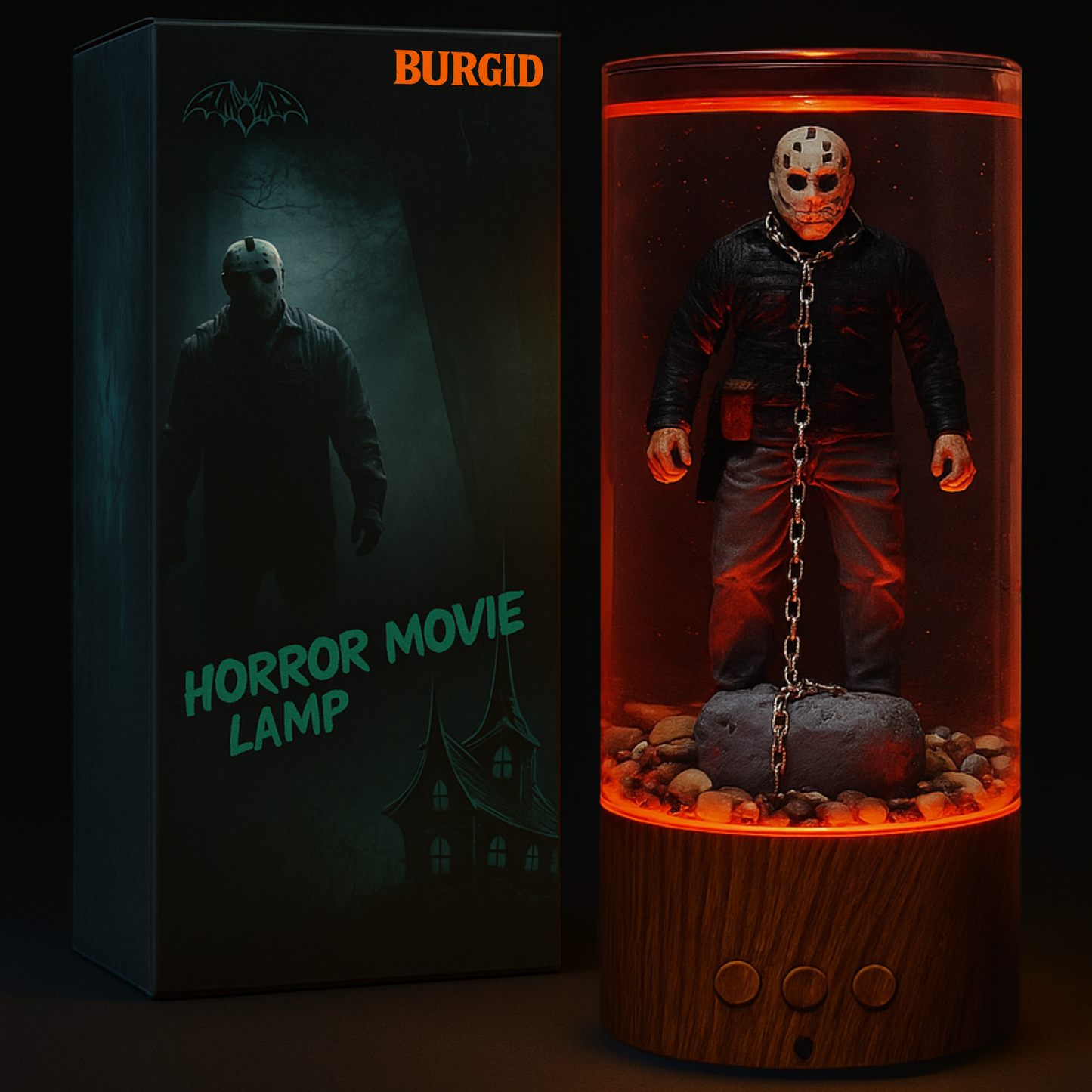 Jason Voorhees Rotating Lamp