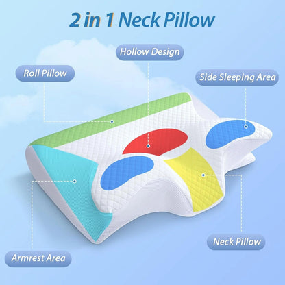 Ultra Button Pillow for Neck Pain