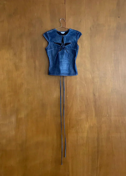 BloomCut™ Lace-Up Top